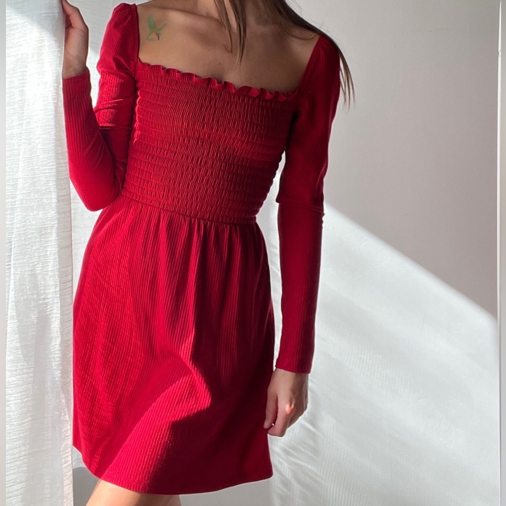 Reformation Jagger Dress in “Cherry”
